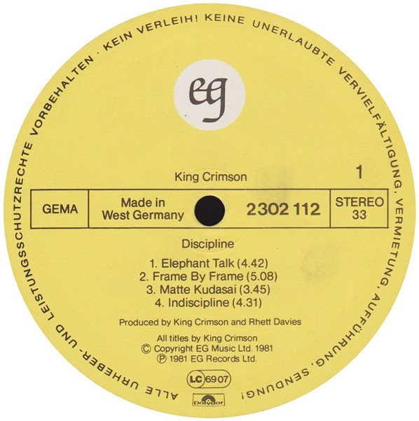King Crimson - Discipline - Image 3