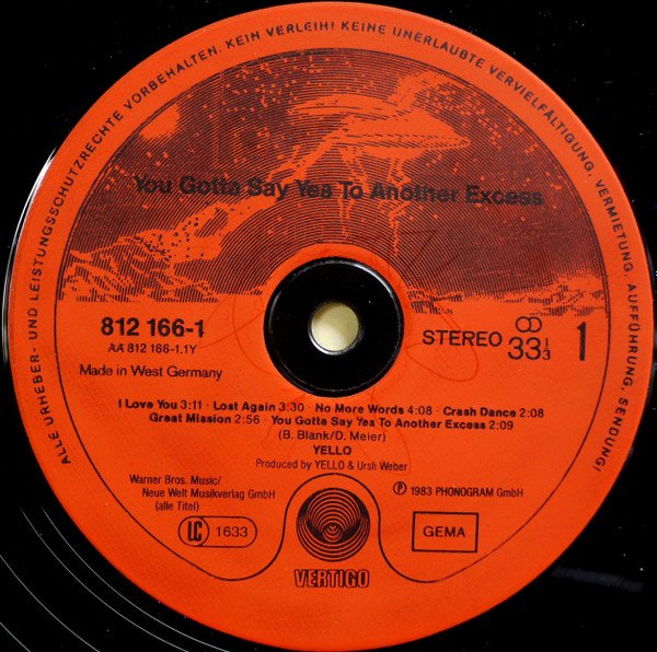 Yello-You Gotta Say Yes To Another Excess - Image 3